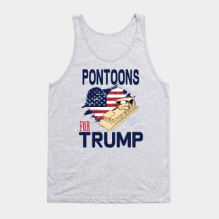 pontoons boat owners support Trump 2020 Tank Top